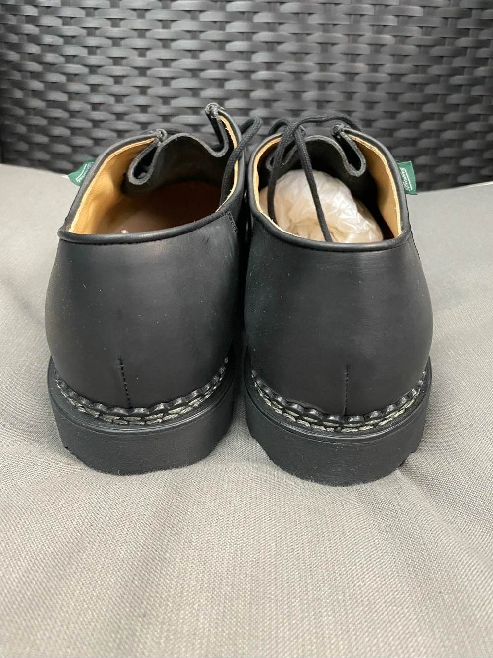 Paraboot Michael leather derbys in Black Size 11 EU 45 U.S. 12 NIB $635 CE151